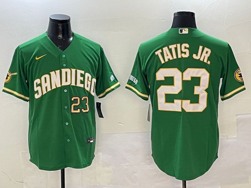 Men San Diego Padres #23 Tatis jr Green Jointly Name Game Nike 2025 MLB Jersey style 3->san diego padres->MLB Jersey